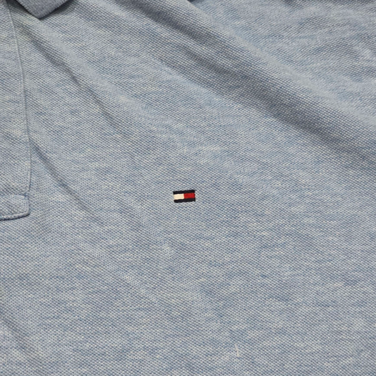 Playera Polo Tommy Hilfiger Xgrande Xl Azul Claro (Usado)