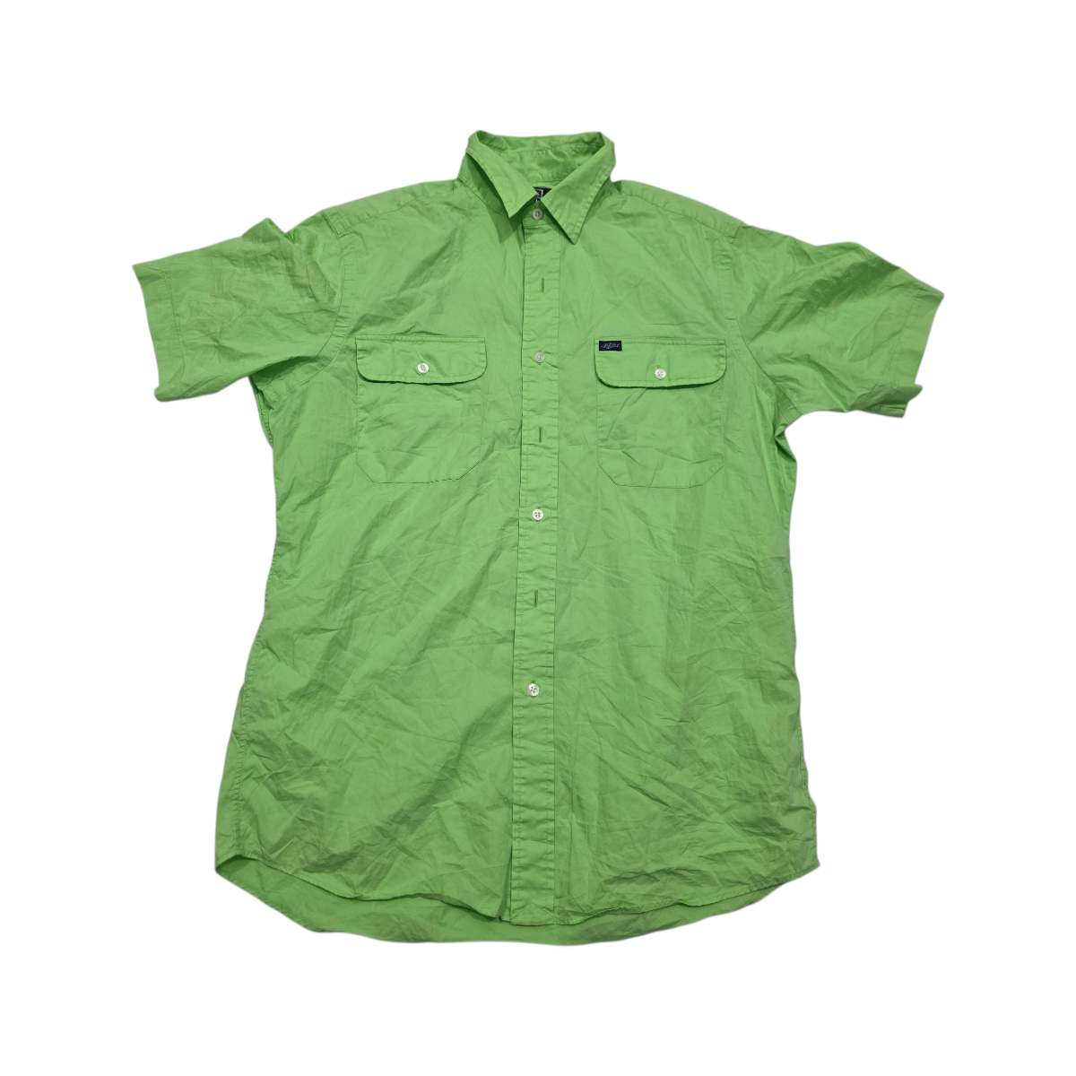 Camisa Manga Corta Ralph Lauren Mediana M Verde