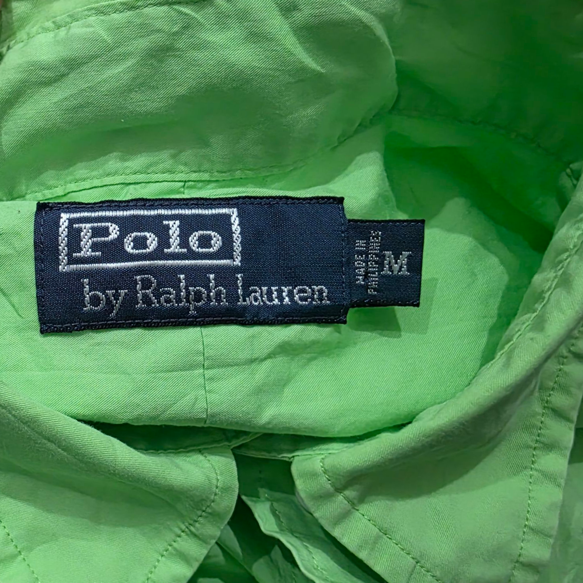 Camisa Manga Corta Ralph Lauren Mediana M Verde