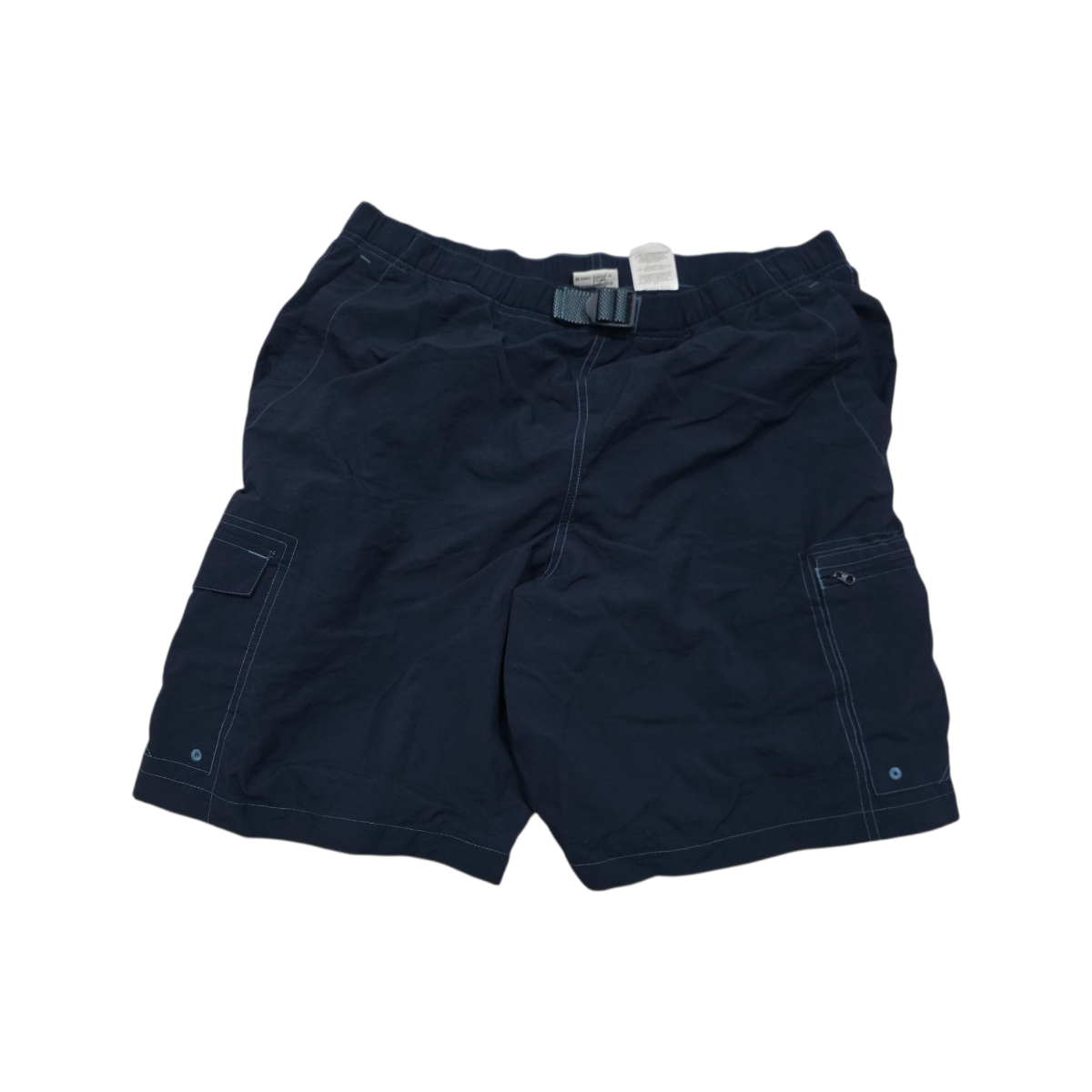 Bermuda Columbia Mediana M Azul Cinturon
