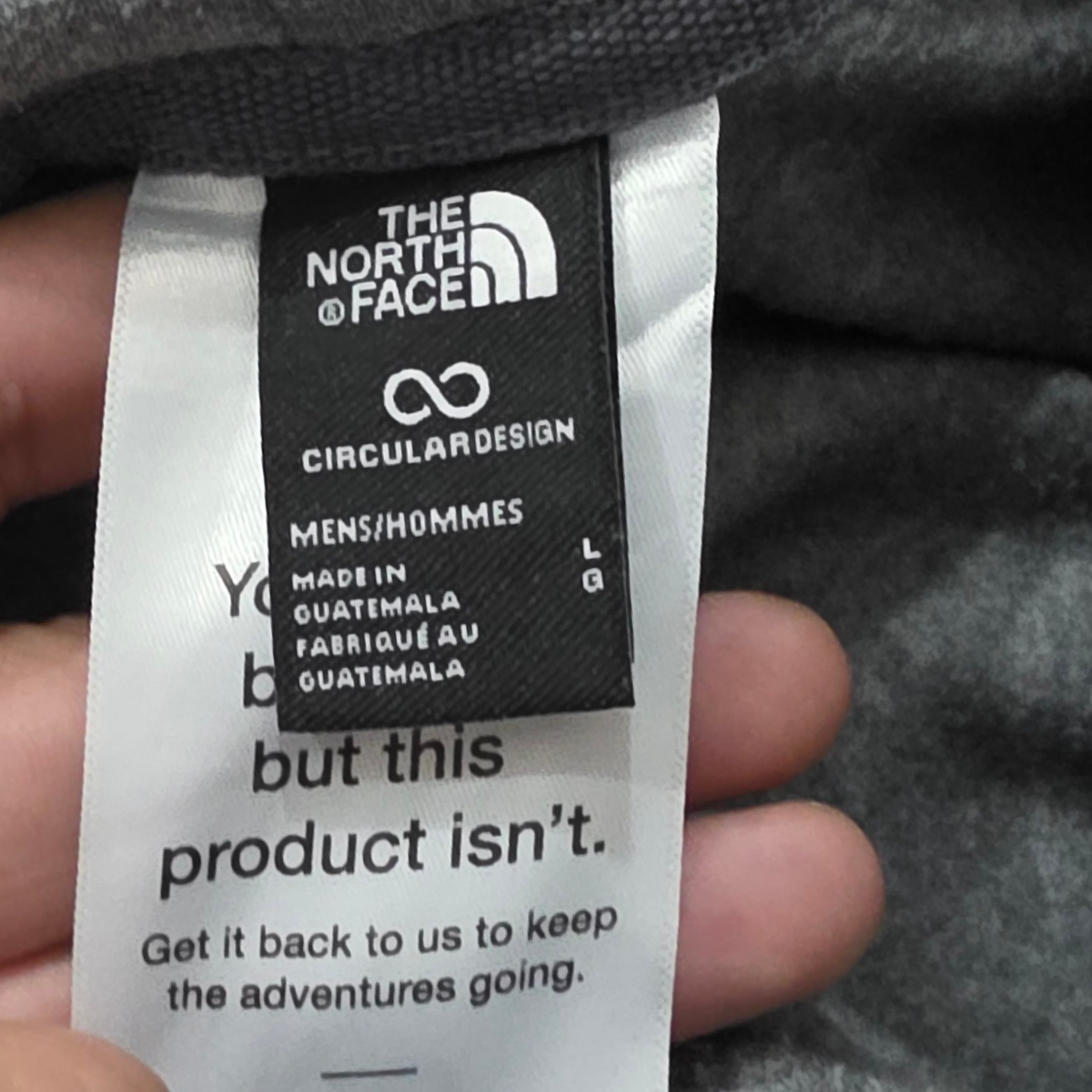 Sudadera The North Face Grande L Gris