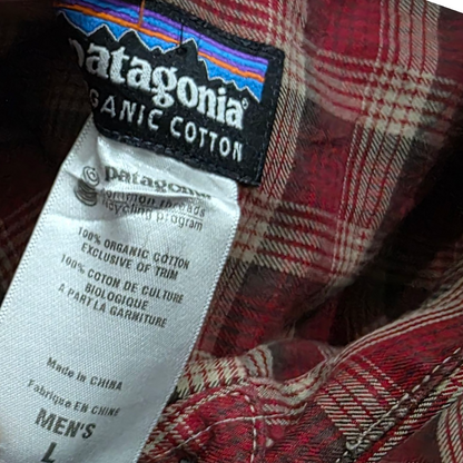 Camisa Patagonia Grande L Cuadro Vino