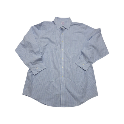 Camisa Brooks Brothers Xgrande Xl Classic Lineas Azul Claro