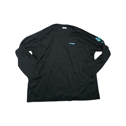 Playera Manga Larga Columbia Pfg 3x Negro