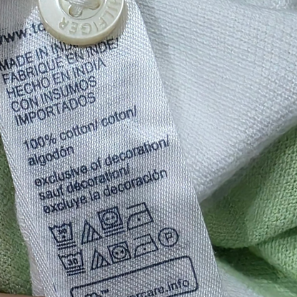 Playera Polo Tommy Hilfiger 2xl Custom Fit Lineas Verde