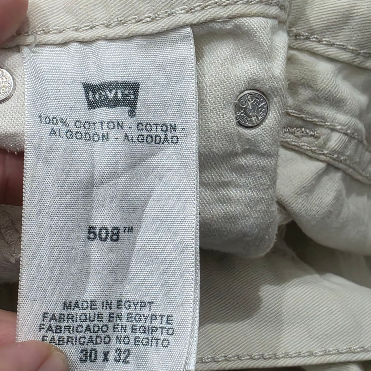 Pantalon Levis 508 30x32 Slimfit Beige