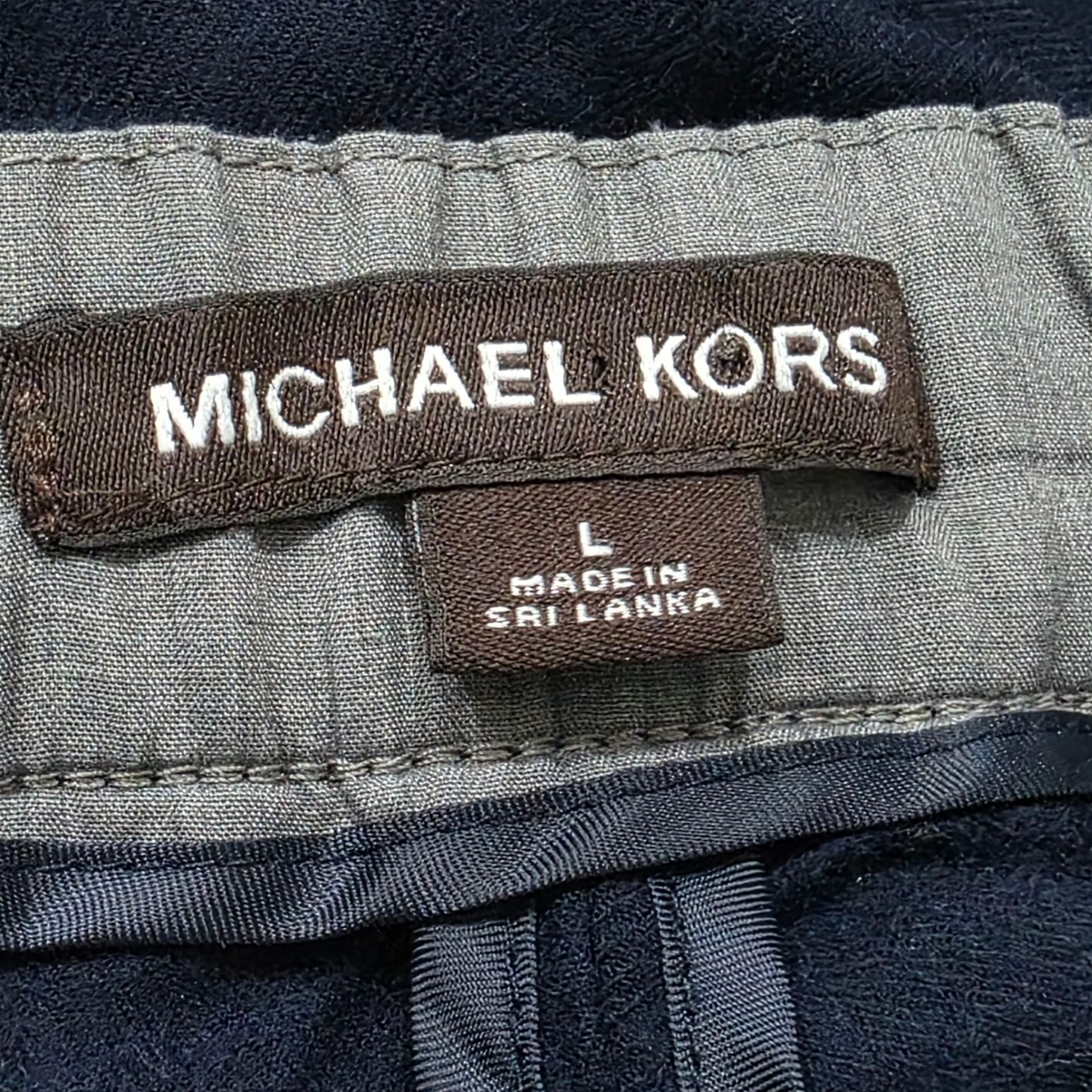 Pantalon Michael Kors Grande L Azul Jogger