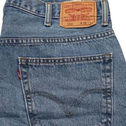 Pantalon Levis 550 38x34 Relaxed Fit Azul Claro