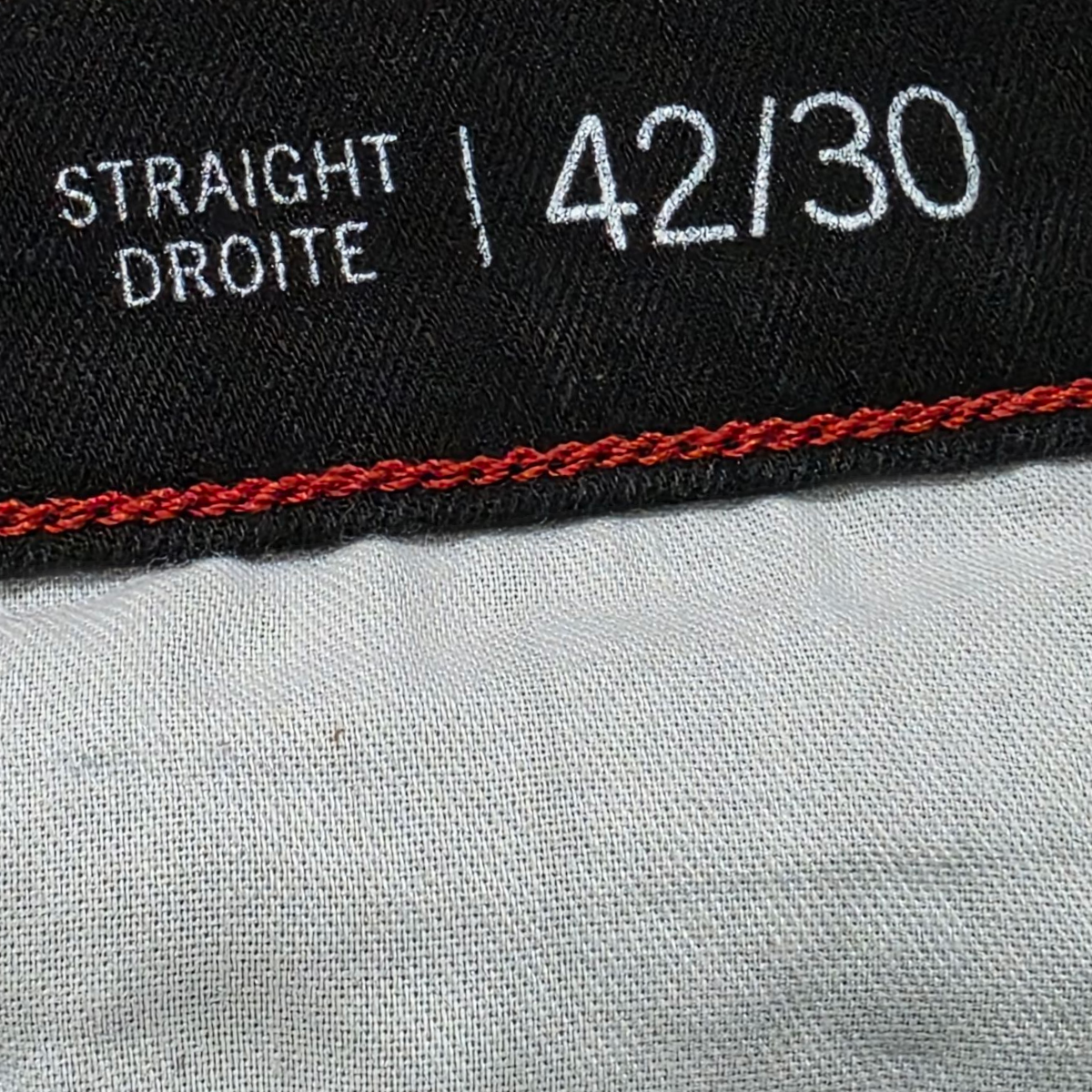 Pantalon Tommy Hilfiger 42x39 Recto Negro