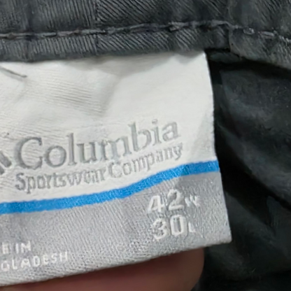 Pantalon Columbia 42x30 Regular Fit Gris