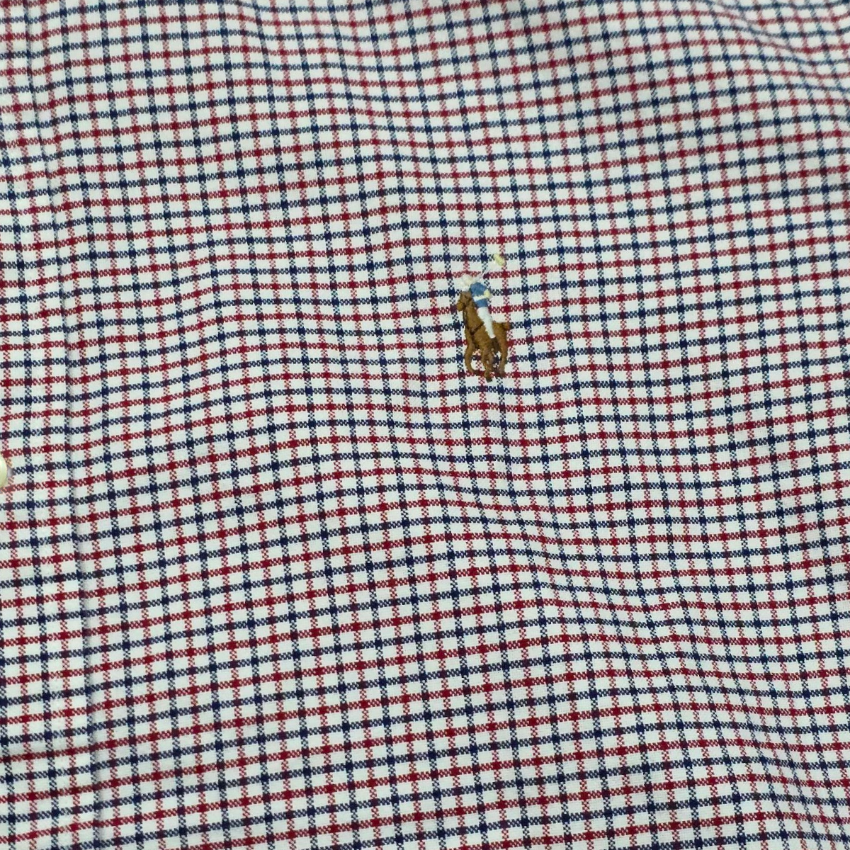 Camisa Manga Corta Ralph Lauren Grande L Cuadro Rojo Y Azul