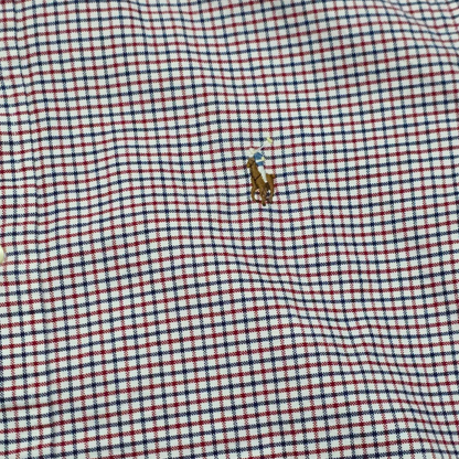 Camisa Manga Corta Ralph Lauren Grande L Cuadro Rojo Y Azul