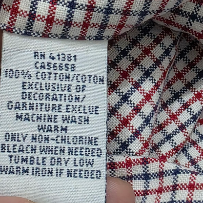 Camisa Manga Corta Ralph Lauren Grande L Cuadro Rojo Y Azul