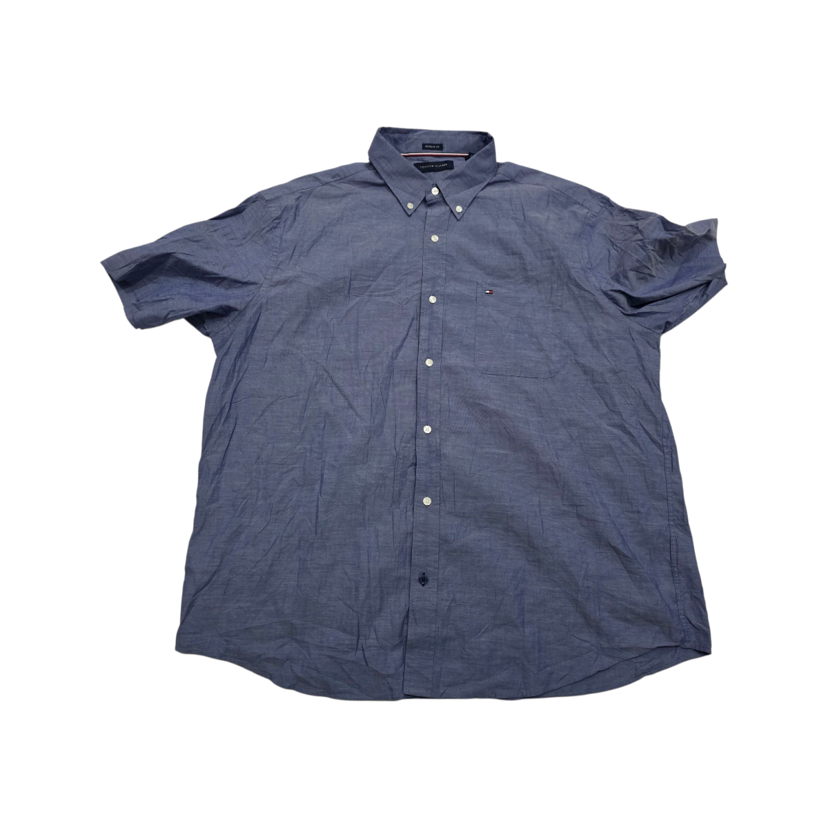 Camisa Tommy Hilfiger Xgrande 17 1/2 Regular Fit Azul