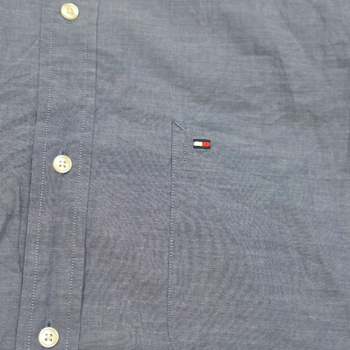 Camisa Tommy Hilfiger Xgrande 17 1/2 Regular Fit Azul