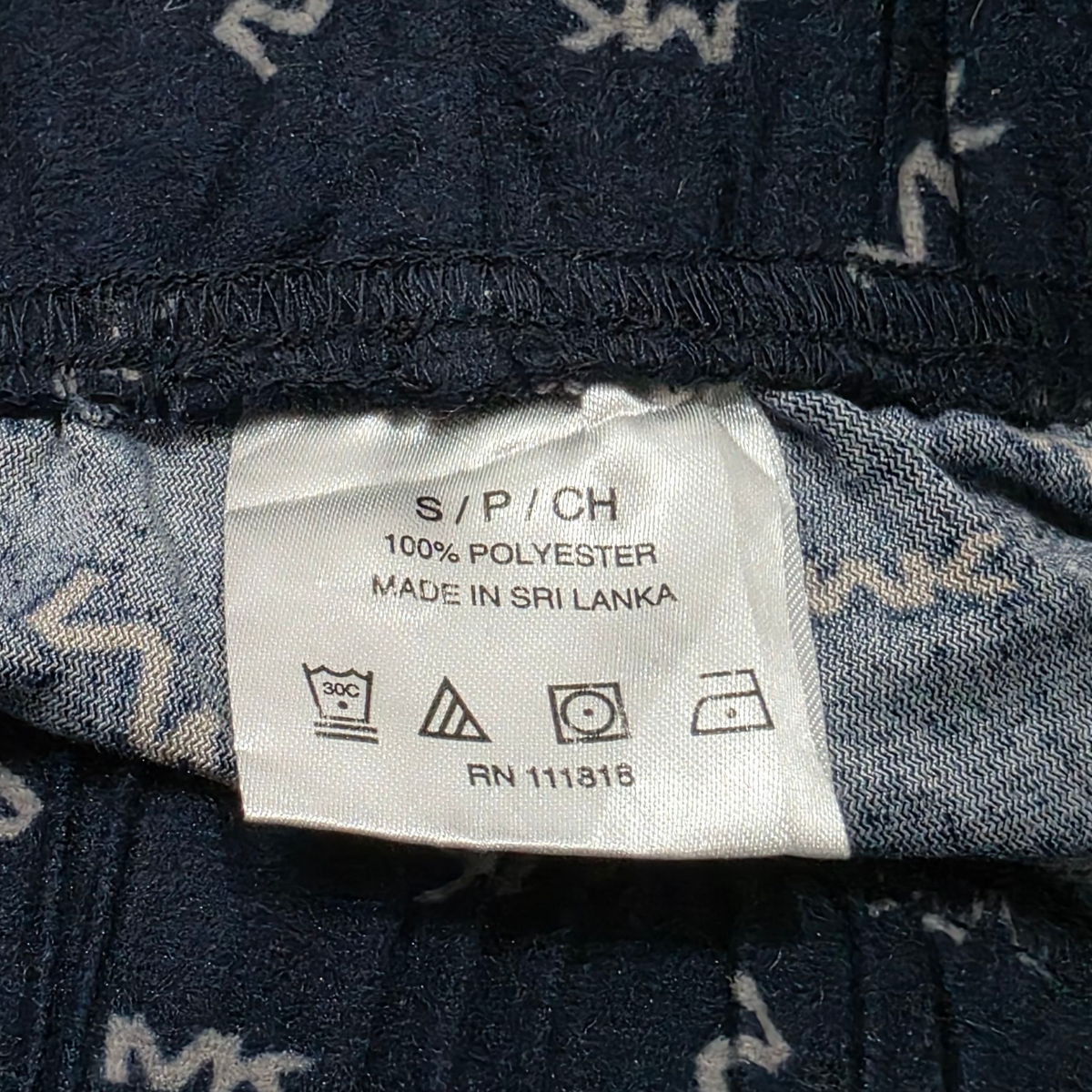 Pijama Michael Kors Chico S Azul Letras