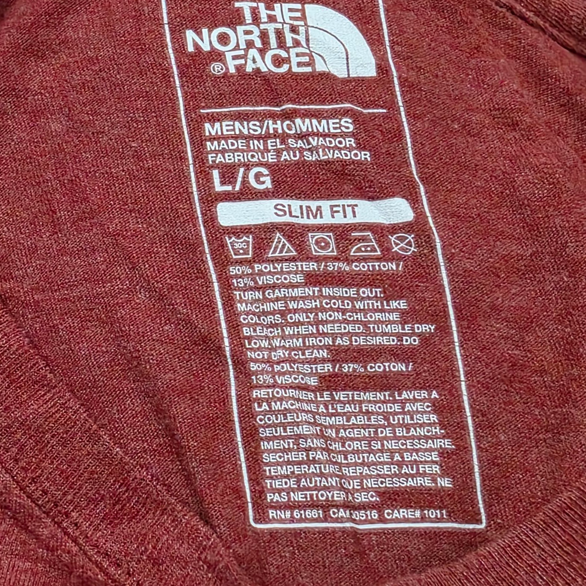 Playera The North Face Grande L Vino Slimfit Oso