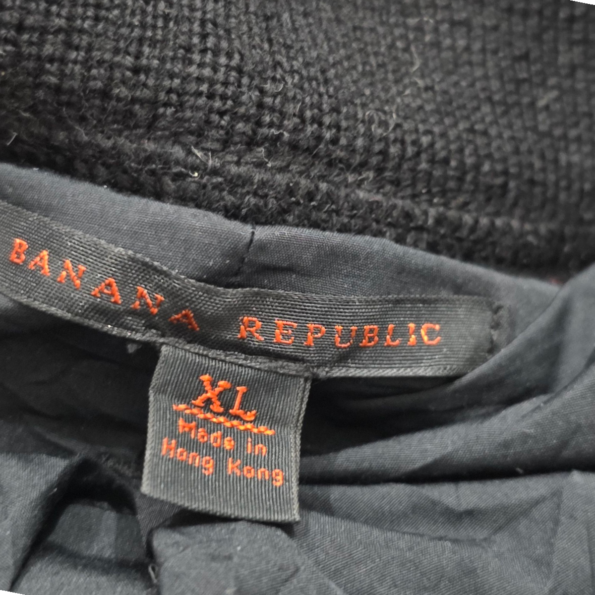 Sueter Cierre Banana Republic Xgrande Xl Negro