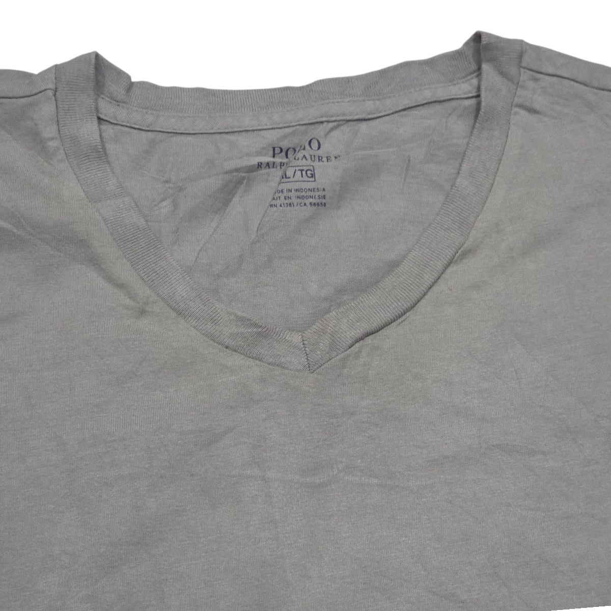 Playera Ralph Lauren Xgrande Xl Gris Deslavado Pony Gris