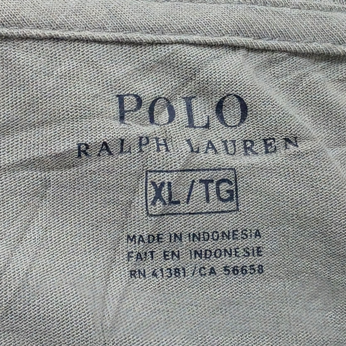 Playera Ralph Lauren Xgrande Xl Gris Deslavado Pony Gris