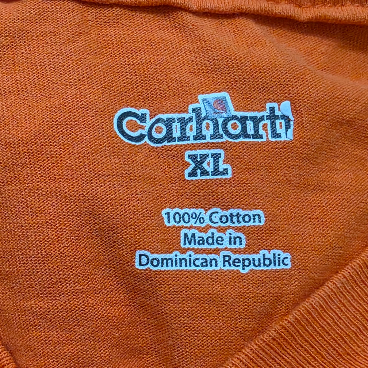 Playera Manga Larga Carhartt Xgrande Xl Naranja Fosforecente