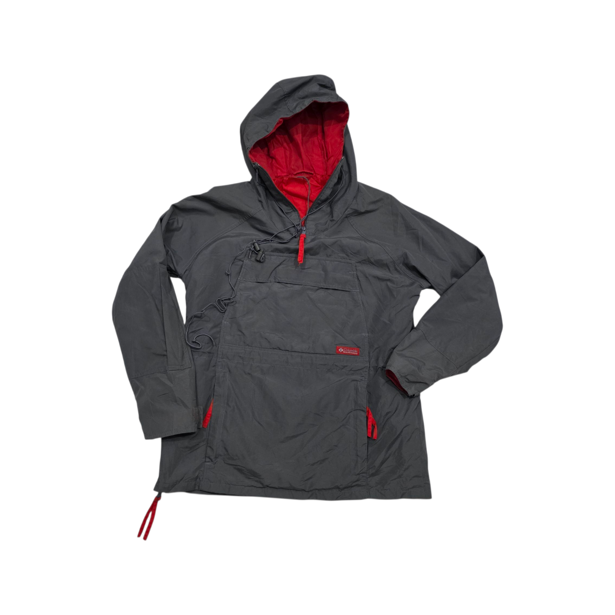 Chamarra Impermeable Columbia Chico S Gris Vintage