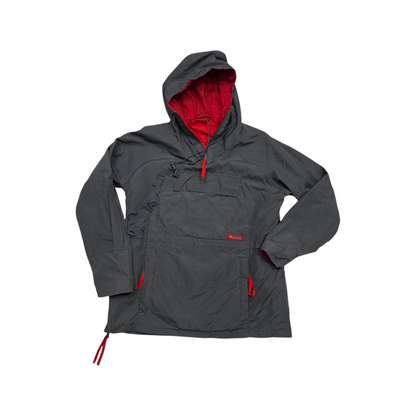 Chamarra Impermeable Columbia Chico S Gris Vintage