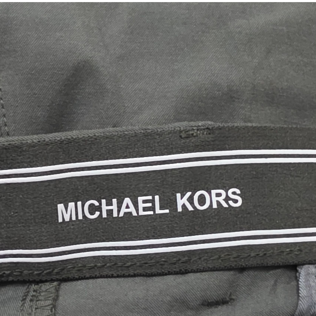 Pantalon Michael Kors 38x32 Slimfit Gris Oscuro Cenizo
