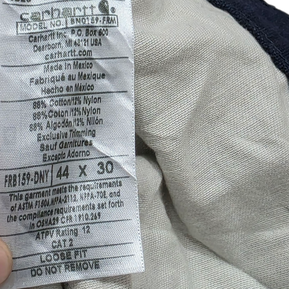 Pantalon Carhartt Fr Talla 44x30 Azul Loose Fit