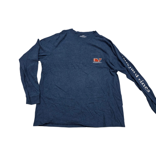Playera Manga Larga Vineyard Vines Grande L Azul