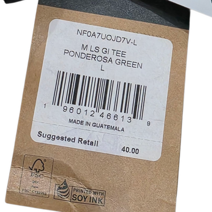 Playera Manga Larga The North Face Grande L Verde