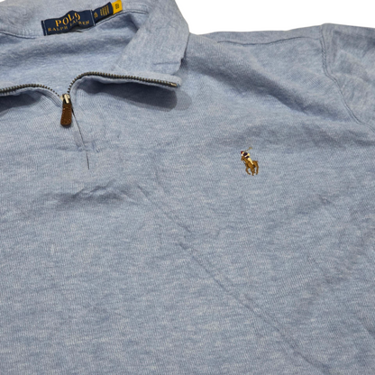Sueter Ralph Lauren Xgrande Xl Azul Medio Cierre