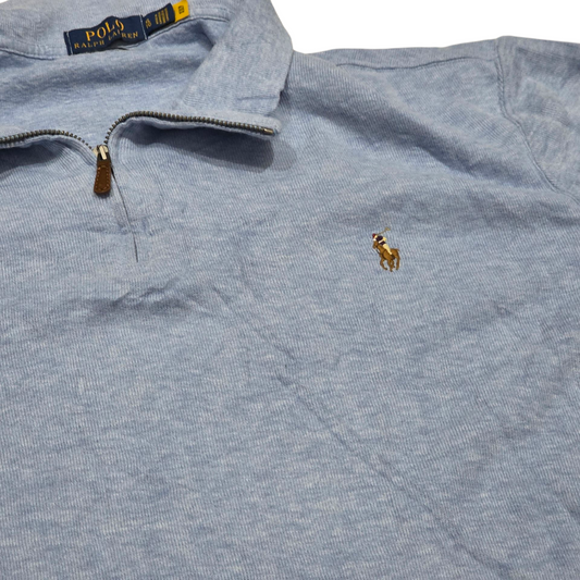 Sueter Ralph Lauren Xgrande Xl Azul Medio Cierre
