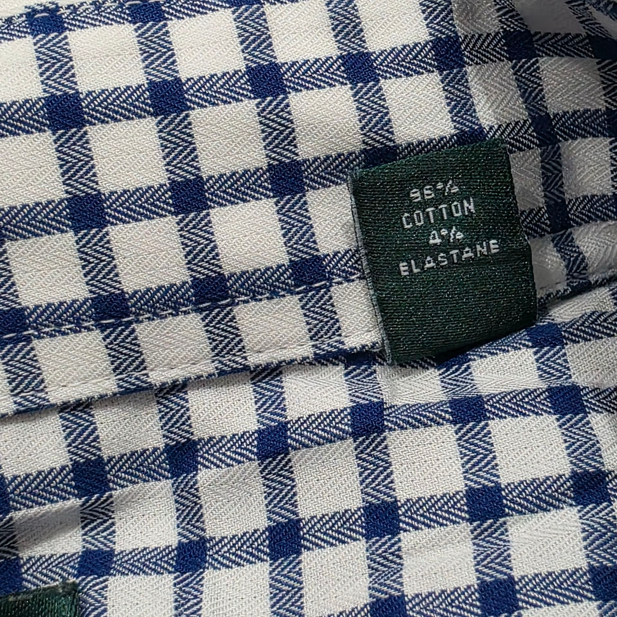 Camisa Ralph Lauren Xgrande 17 1/2 Xl Cuadro Azul Y Blanco
