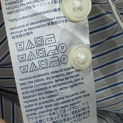 Camisa Tommy Hilfiger Xgrande Xl Lineas Gris