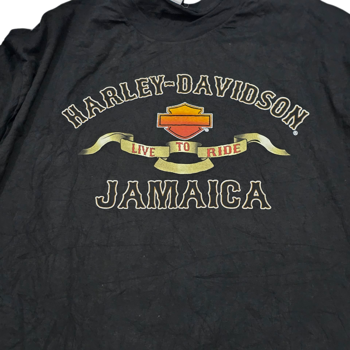 Playera Harley Davidson Jamaica Talla 2xl Negro