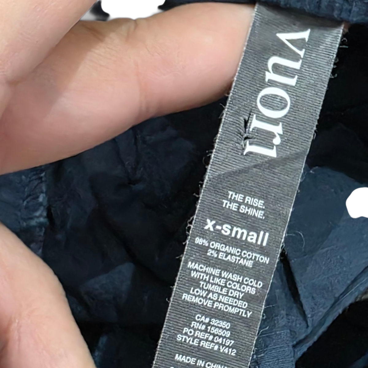 Pantalon Jogger Vuori Azul Xchico Xs