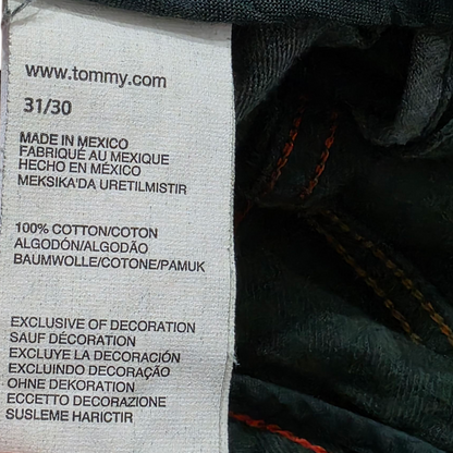 Pantalon Tommy Hilfiger 31x30 Recto Verde