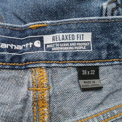 Pantalon Carhartt 36x32 Relaxed Fit Azul
