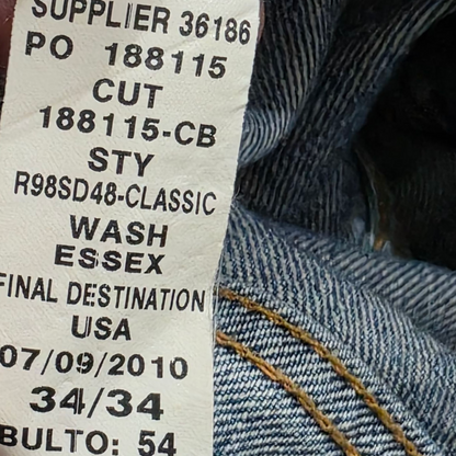 Pantalon Ralph Lauren 34x34 Azul Claro