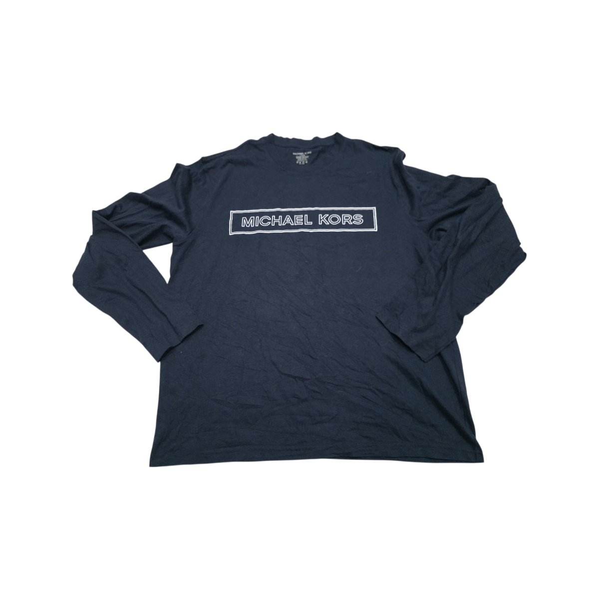 Playera Manga Larga Michael Kors Grande L Azul