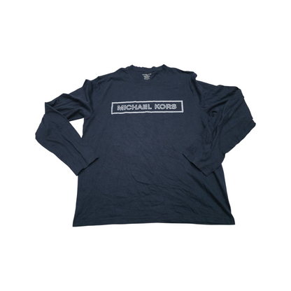 Playera Manga Larga Michael Kors Grande L Azul