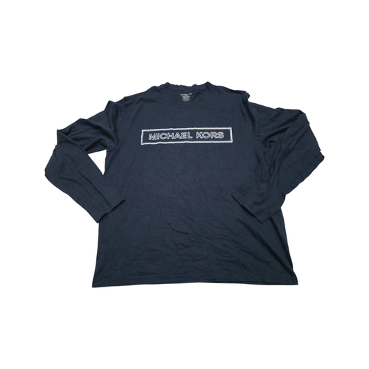 Playera Manga Larga Michael Kors Grande L Azul