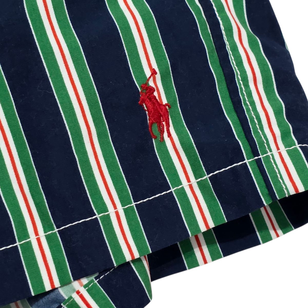 Short Ralph Lauren Xgrande Xl Alto Azul Lineas Verdes