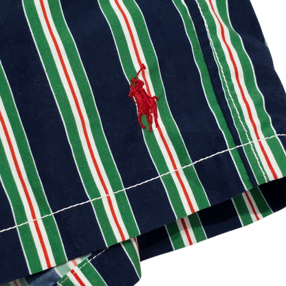 Short Ralph Lauren Xgrande Xl Alto Azul Lineas Verdes