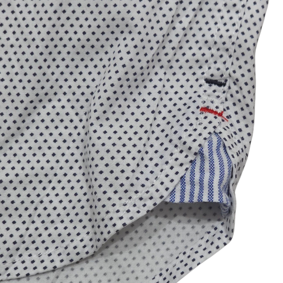 Camisa Tommy Hilfiger Xgrande Xl Blanca Puntos Azules