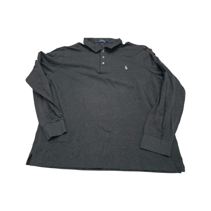 Playera Polo Manga Larga Ralph Lauren Xgrande Xl Gris