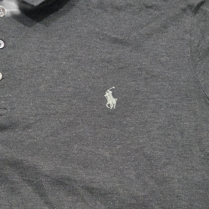 Playera Polo Manga Larga Ralph Lauren Xgrande Xl Gris