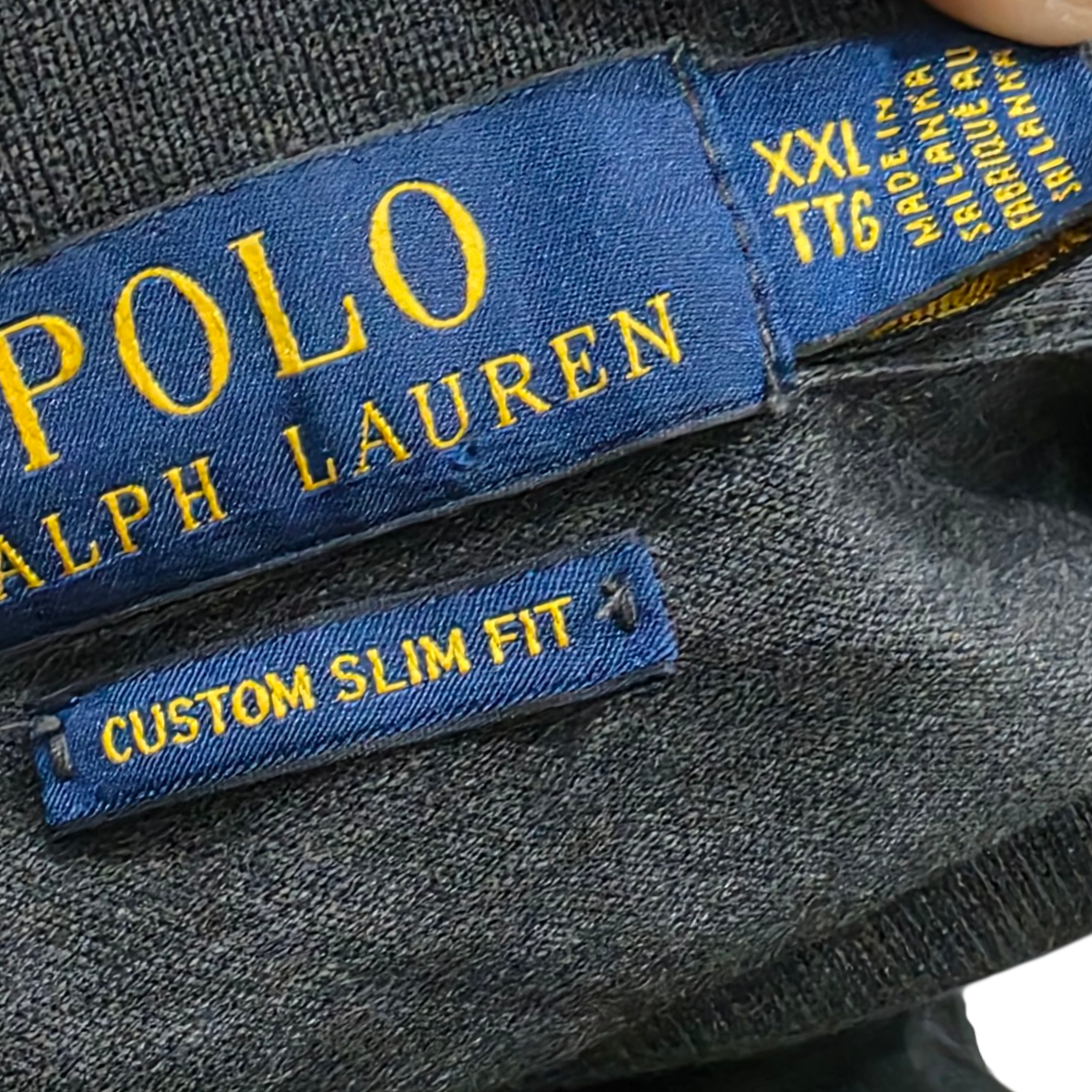 Playera Polo Manga Larga Ralph Lauren Xgrande Xl Gris