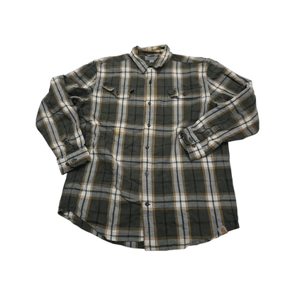 Camisa Carhartt Grande L Cuadro Verde